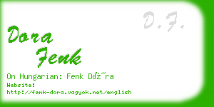 dora fenk business card